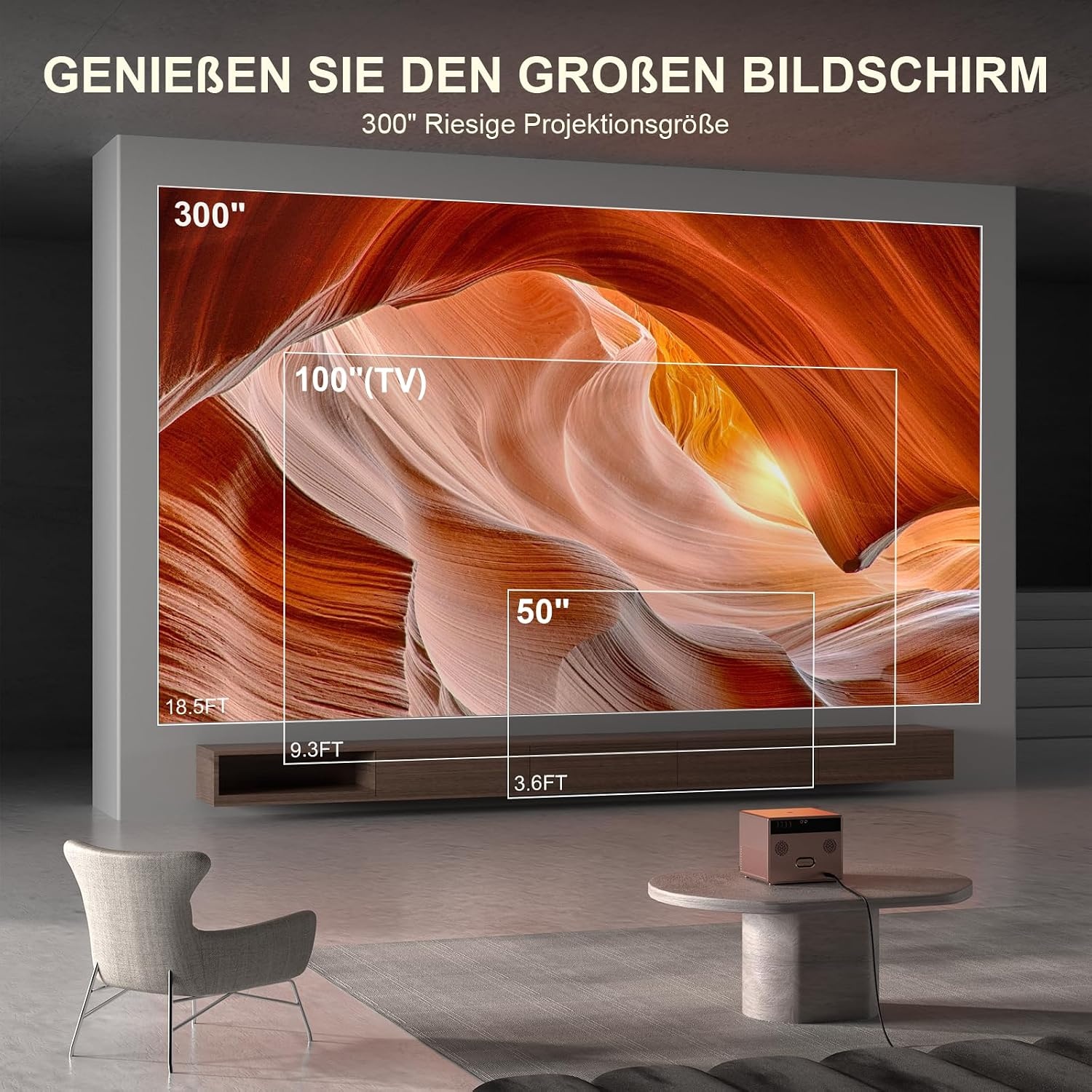 Projecteur Full HD 4K avec Autofocus et WiFi - Jusqu'à -35%