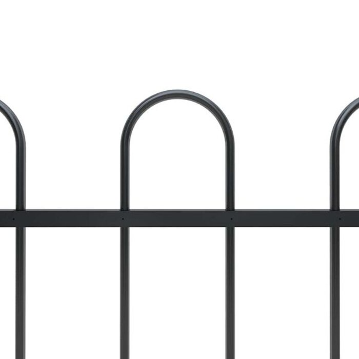 Clôture de jardin en acier noir 1,8m - Jusqu'à 33% de remise