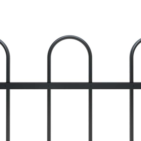 Clôture de jardin en acier noir 1,8m - Jusqu'à 33% de remise
