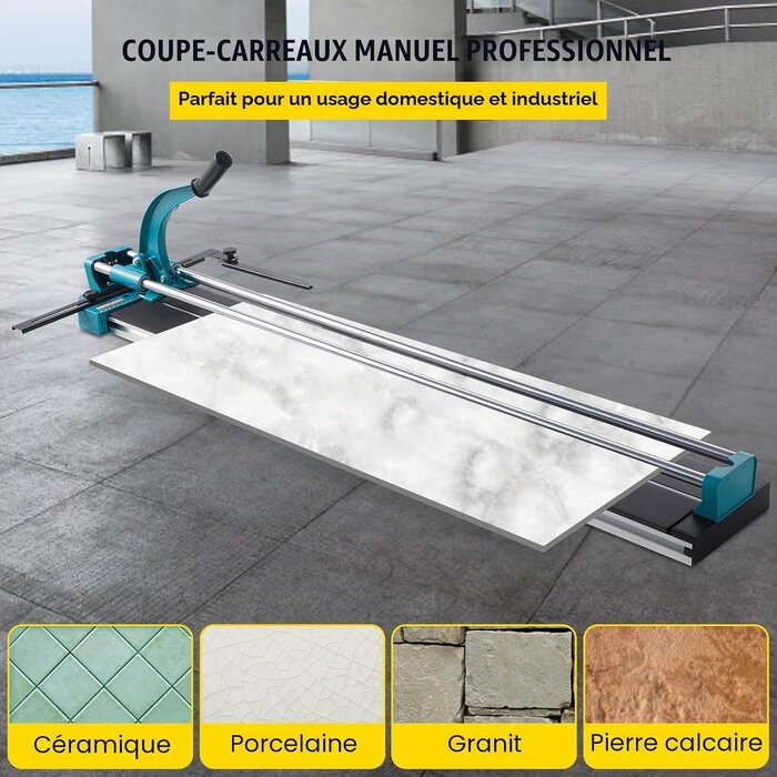 Coupe-carreaux manuel 120 cm - Guidage laser et précision - Jusqu'à -35%