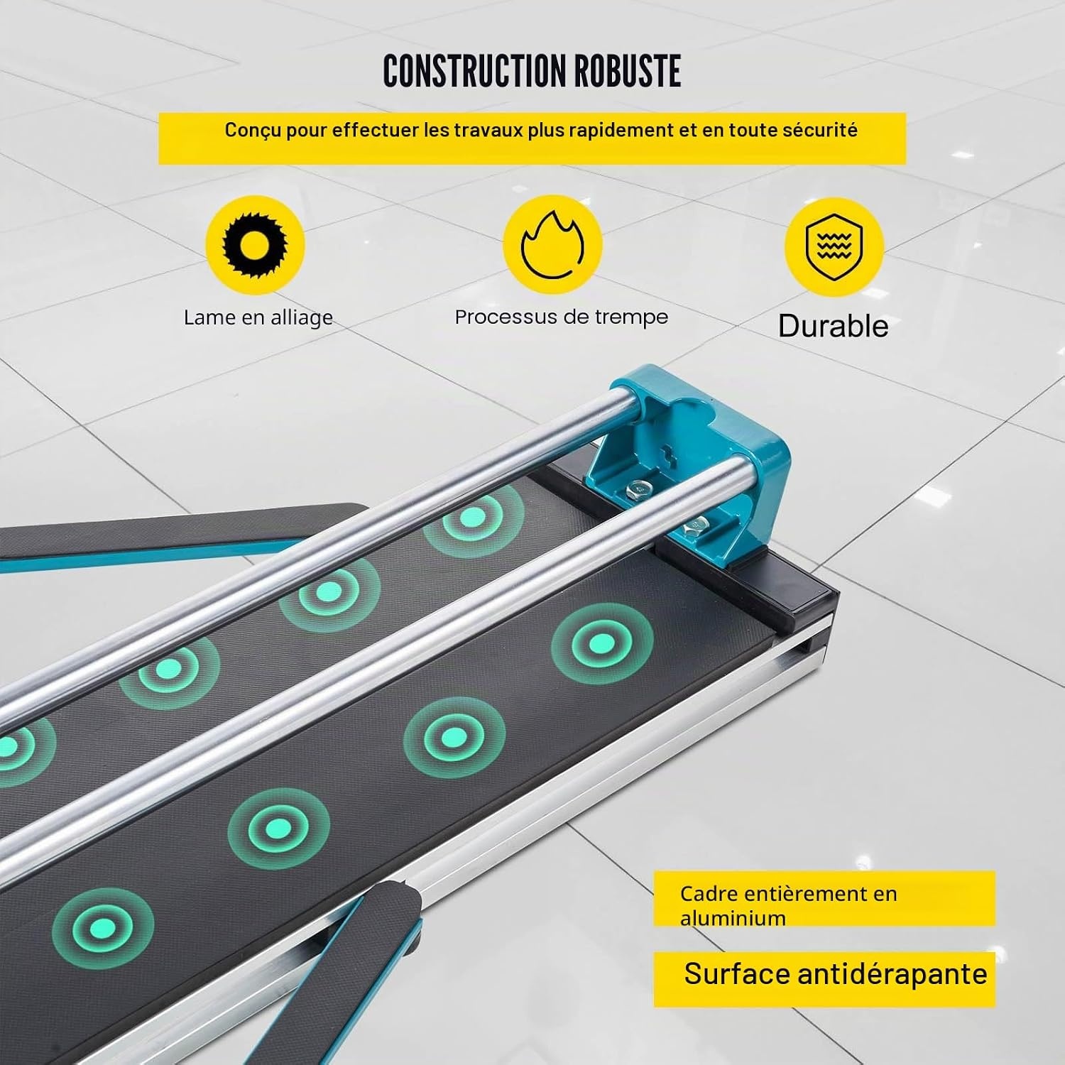 Coupe-carreaux manuel 120 cm - Guidage laser et précision - Jusqu'à -35%