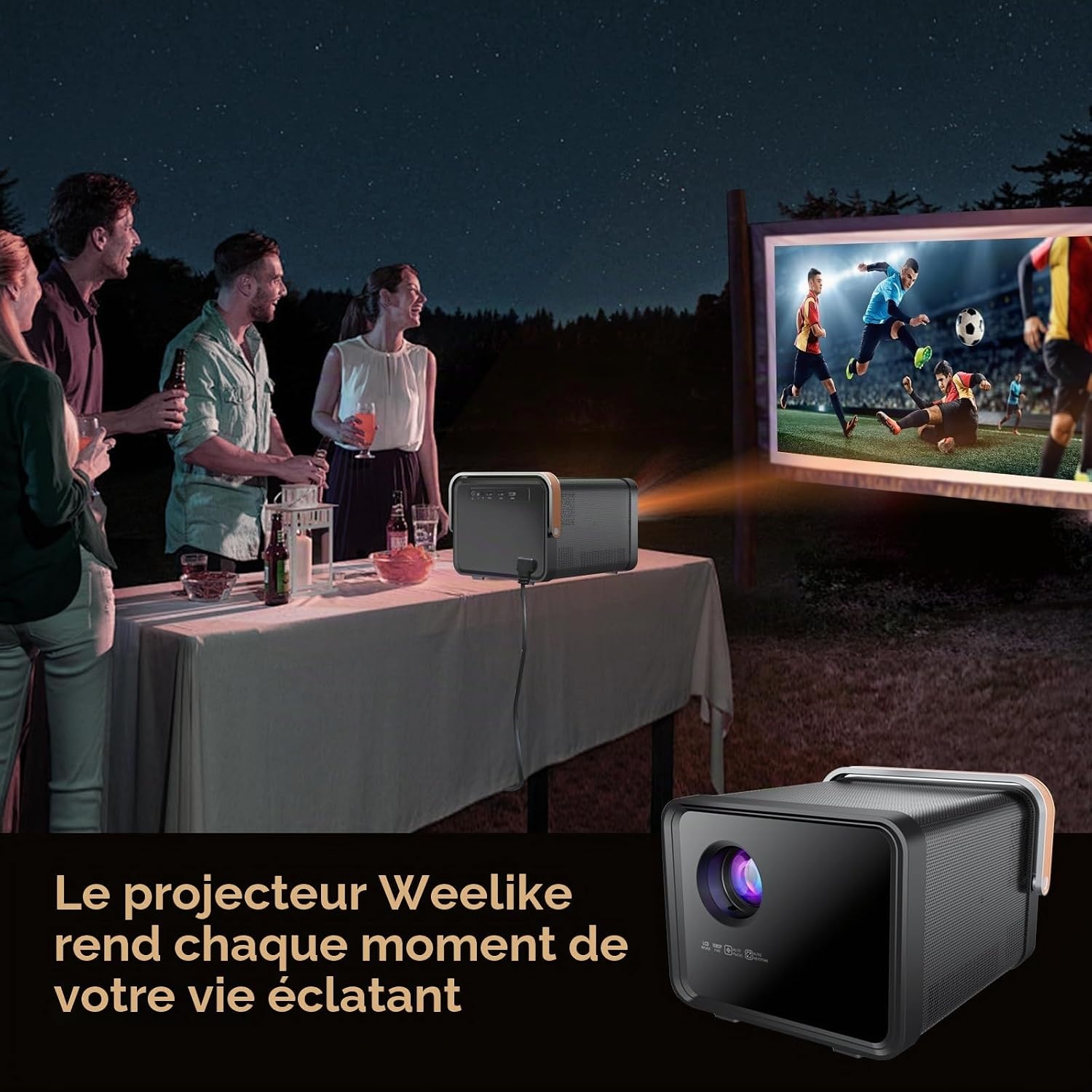 Projecteur Portable 1080P WiFi 6 - Jusqu'à -35% sur nos modèles outlet