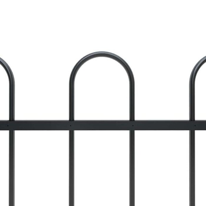 Clôture de jardin en acier noir 1,8 m - Jusqu'à -33%