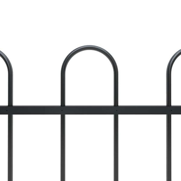 Clôture de jardin en acier noir 1,8 m - Jusqu'à -33%