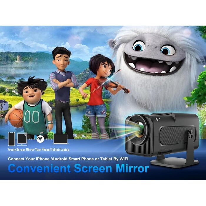 Mini Projecteur Intelligent 1080P - Jusqu'à 34% de remise sur le modèle déballé