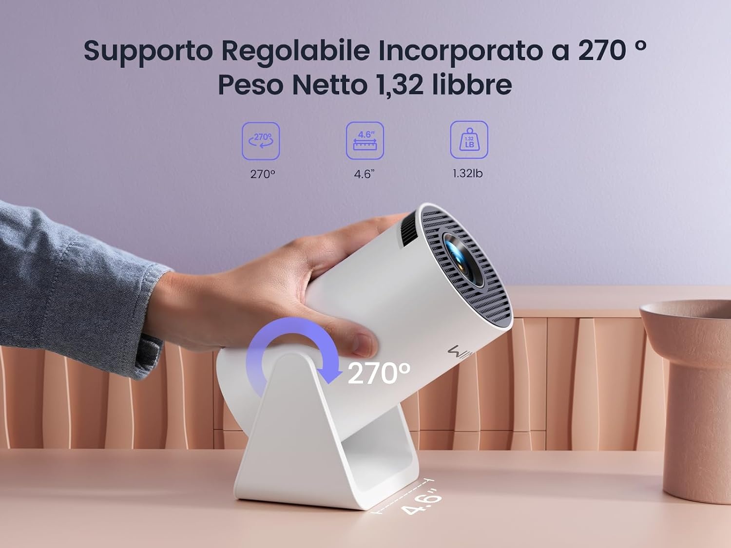 Mini-projecteur portable Full HD Wi-Fi 5G - Jusqu'à 34% de remise