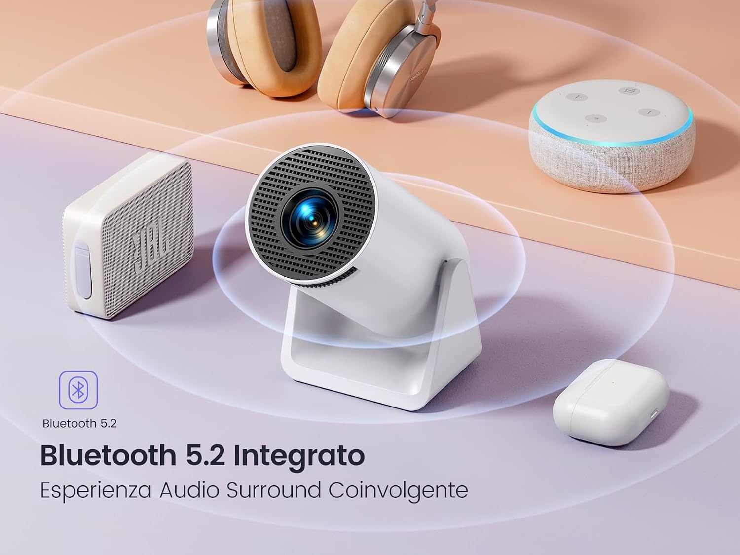 Mini-projecteur portable Full HD Wi-Fi 5G - Jusqu'à 34% de remise