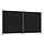 Paravent 2 panneaux 348x180 cm noir - Jusqu'à 33% de réduction