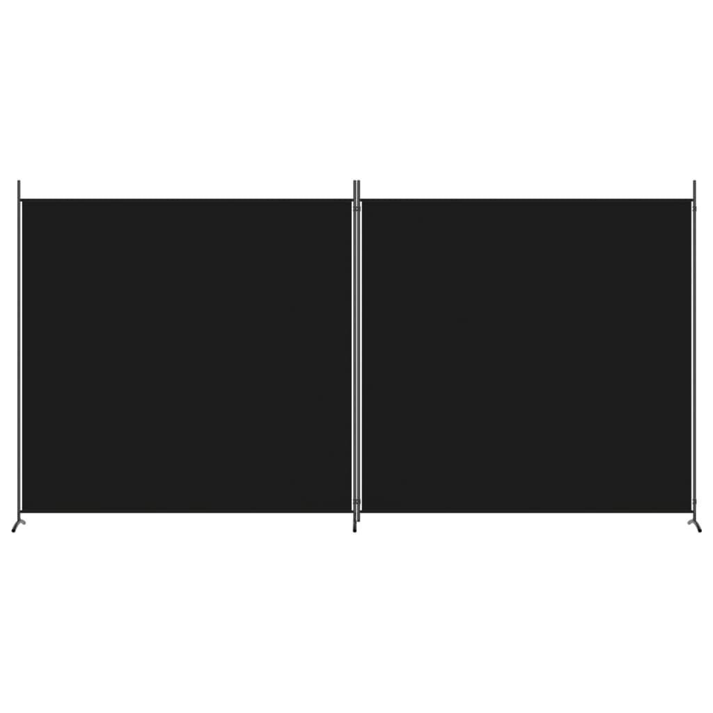 Paravent 2 panneaux 348x180 cm noir - Jusqu'à 33% de réduction