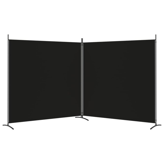 Paravent 2 panneaux 348x180 cm noir - Jusqu'à 33% de réduction