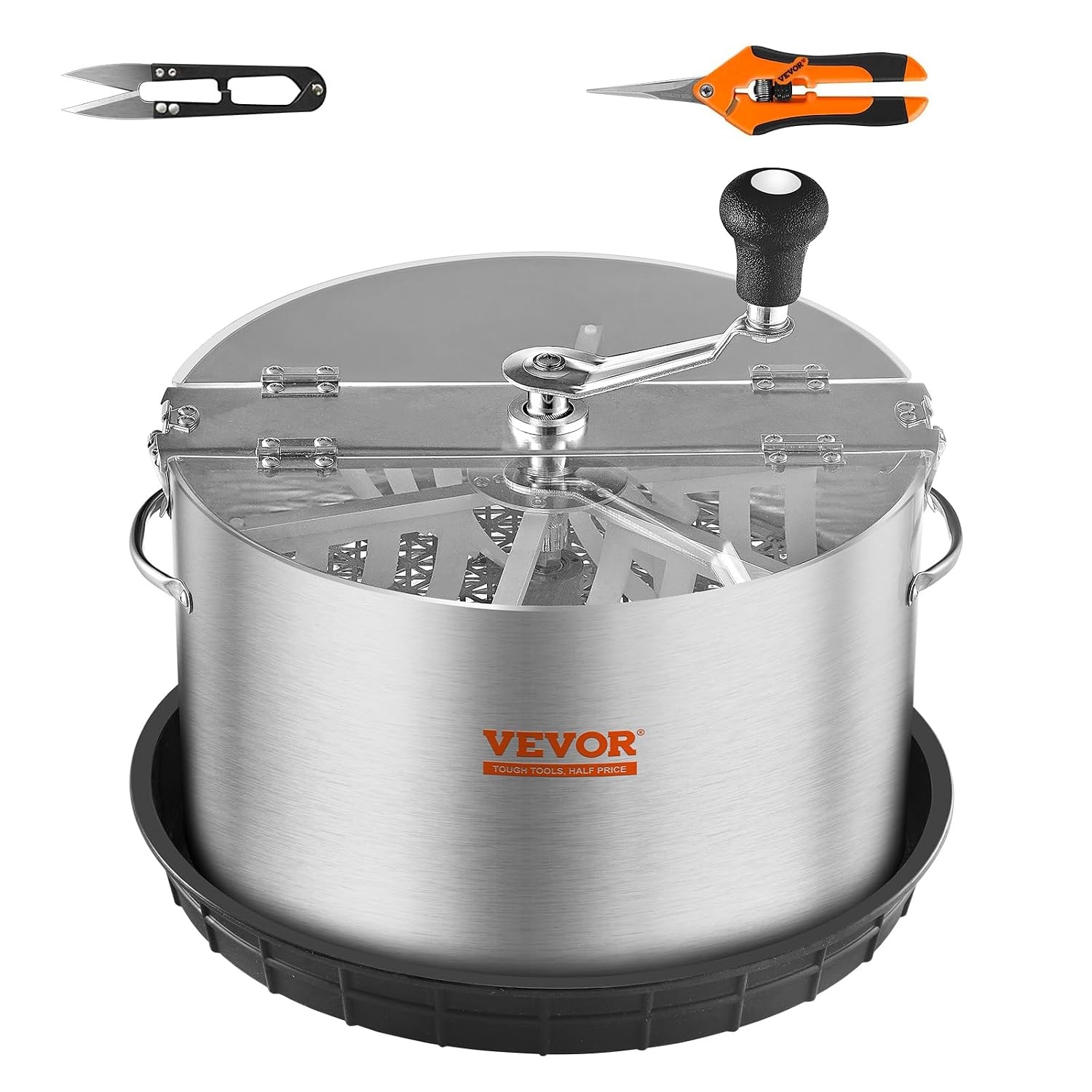 Tondeuse à feuilles manuelle 40cm - Inox - Jusqu'à 35% de remise