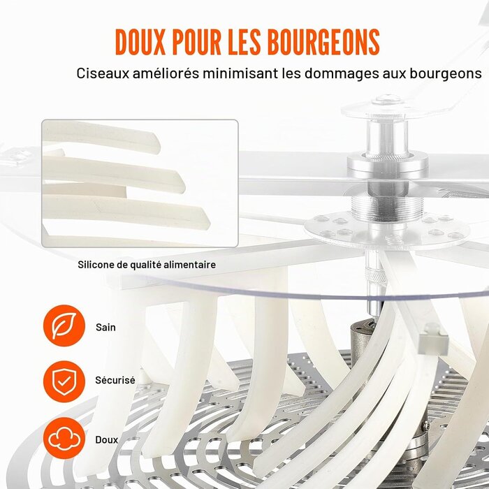 Tondeuse à feuilles manuelle 40cm - Inox - Jusqu'à 35% de remise
