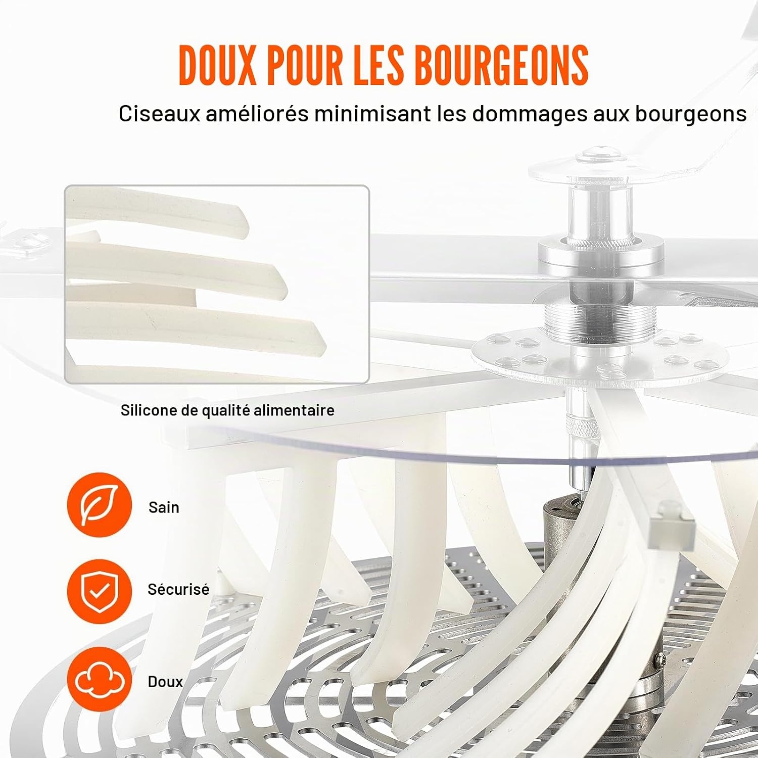 Tondeuse à feuilles manuelle 40cm - Inox - Jusqu'à 35% de remise