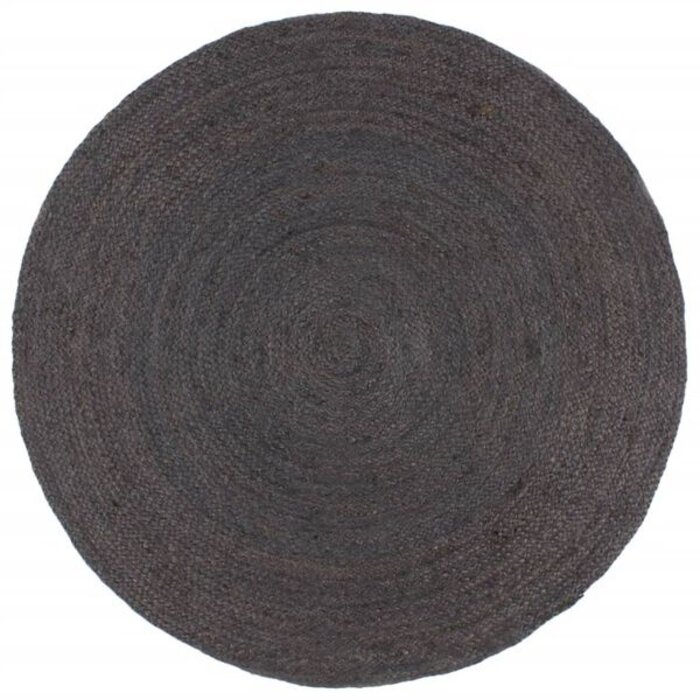 Vidaxl Tapis rond en jute gris foncé 210 cm - Artisanat durable - Jusqu'à -35%