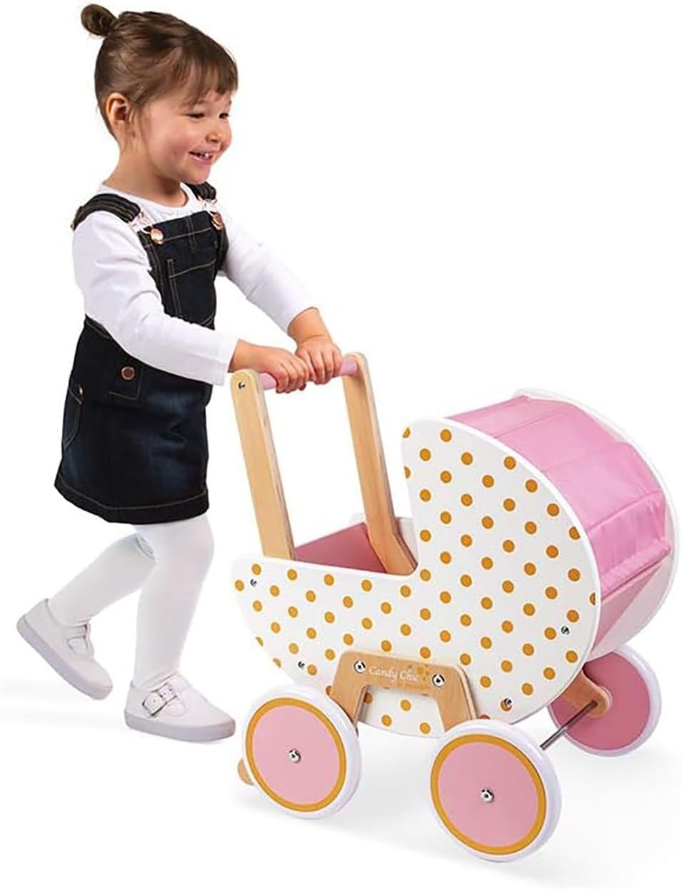 Landau en bois pour poupée Candy Chic rose - Jusqu'à -34% de remise