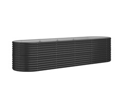 Vidaxl Jardinière Ovale Acier Anthracite 296cm - Jusqu'à -41%