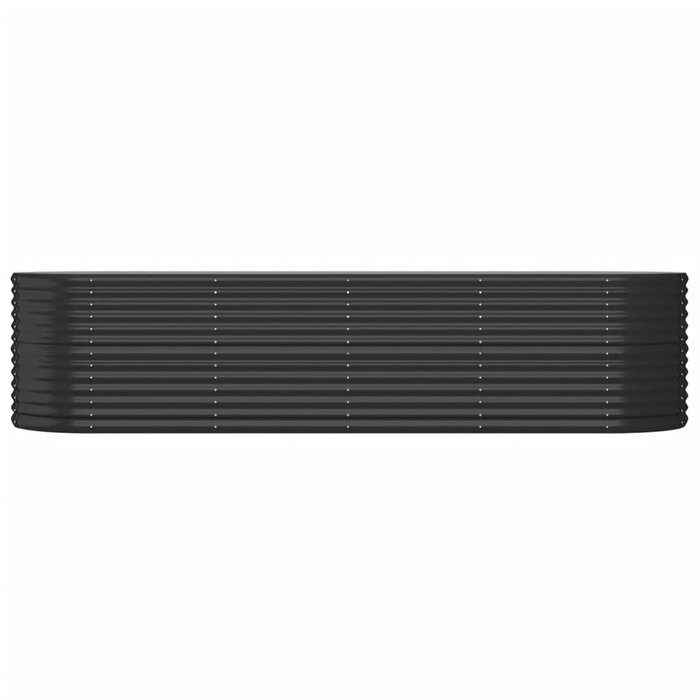 Vidaxl Jardinière ovale en acier anthracite 296cm - Jusqu'à -35%