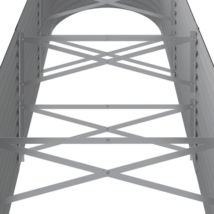 Vidaxl Jardinière ovale en acier anthracite 296cm - Jusqu'à -35%