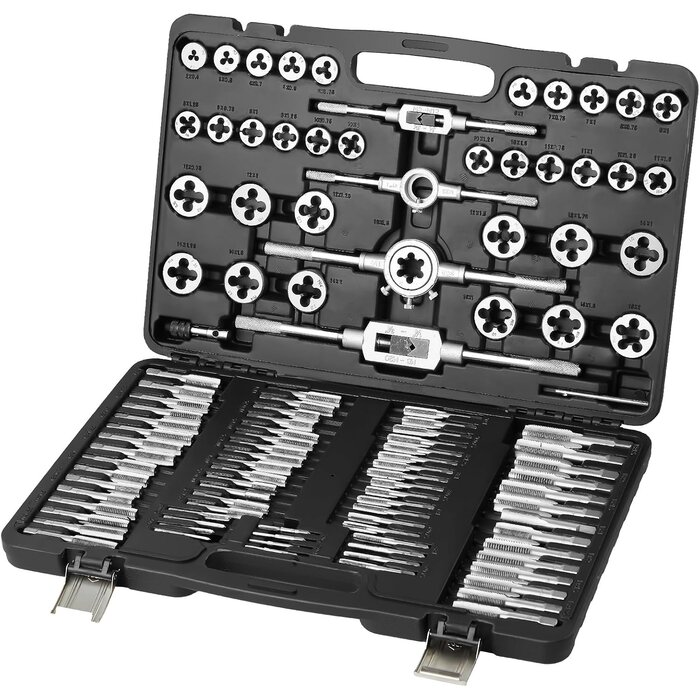 Vevor Coffret 110 tarauds et filières M2-M18 - Jusqu'à -34% sur le retour
