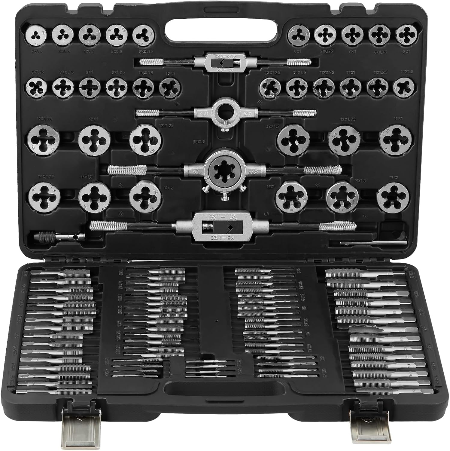 Vevor Coffret 110 tarauds et filières M2-M18 - Jusqu'à -34% sur le retour