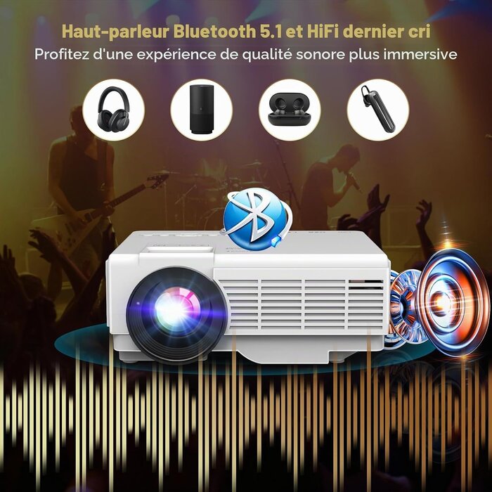 Mini-projecteur Full HD portable - Jusqu'à 34 % de réduction