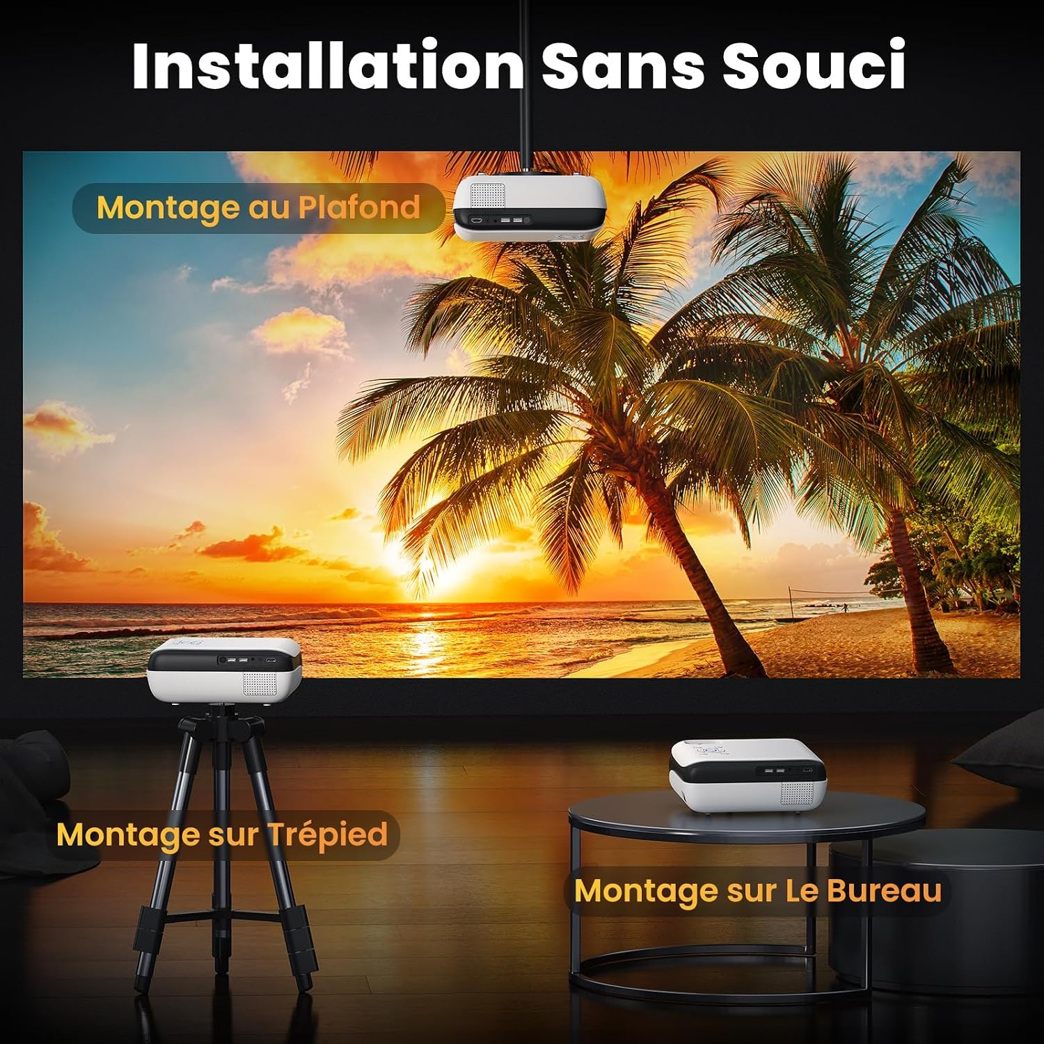 Projecteur Vidéo Full HD 1080P - Jusqu'à 35% de remise