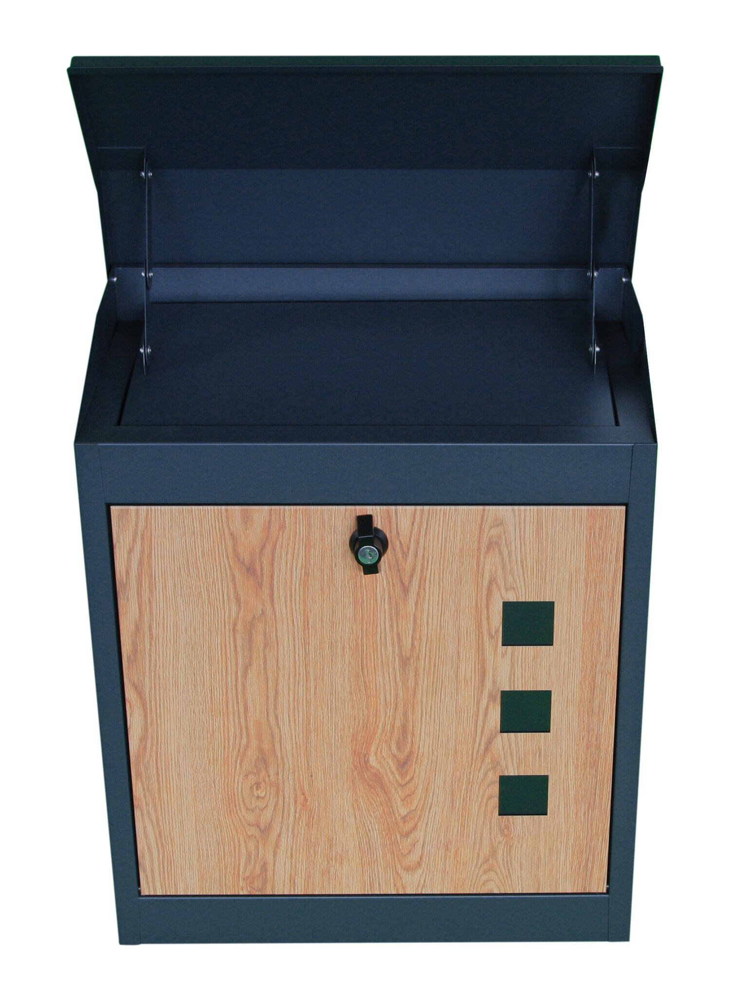 Viking Choice Boîte aux lettres pour colis - Anthracite effet bois - Jusqu'à 38% de remise