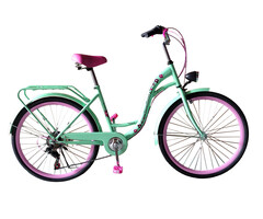 Viking Choice Vélo fille 26 pouces - Vert menthe et rose - Jusqu'à 41% de remise