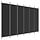 Paravent noir 6 panneaux 300x200 cm - Jusqu'à 33% de réduction