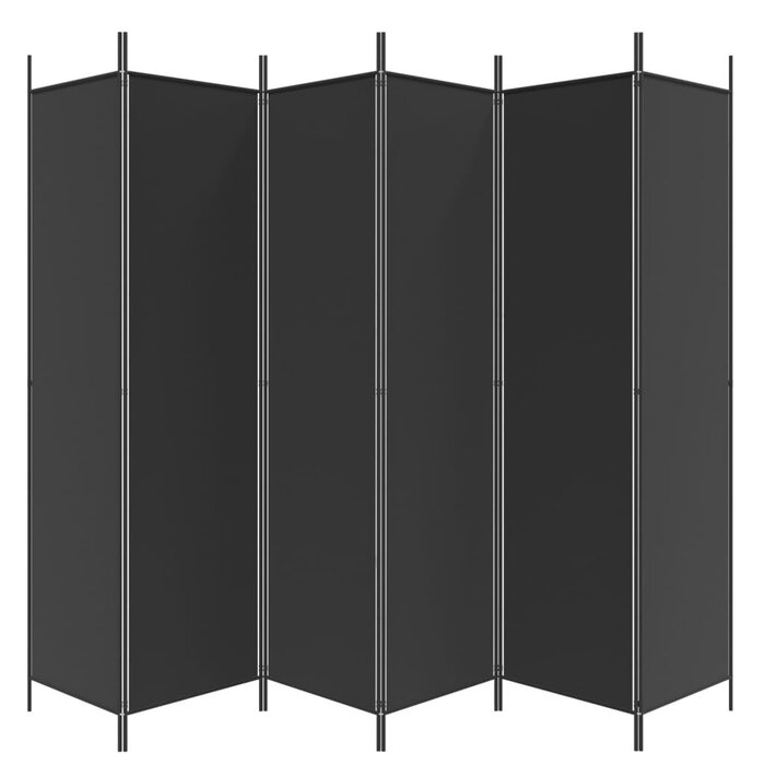 Vidaxl Paravent noir 6 panneaux 300x200 cm - Jusqu'à 33% de réduction