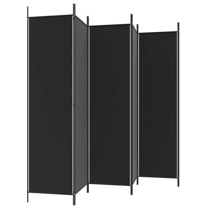 Vidaxl Paravent noir 6 panneaux 300x200 cm - Jusqu'à 33% de réduction