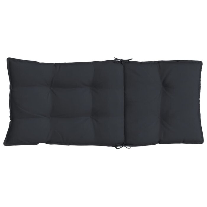 Vidaxl Lot de 6 coussins chaises dossier haut - Oxford Noir - Jusqu'à -34%