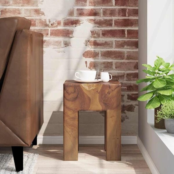 Vidaxl Tabouret en bois de teck massif - Jusqu'à 34 % de remise