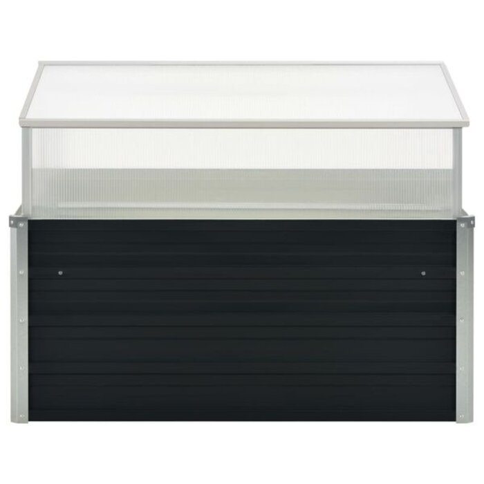 Vidaxl Serre de jardin anthracite 100x100 cm - Jusqu'à 34% de remise