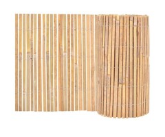 Vidaxl Clôture de jardin en bambou naturel 1000x50cm - Jusqu'à -39%