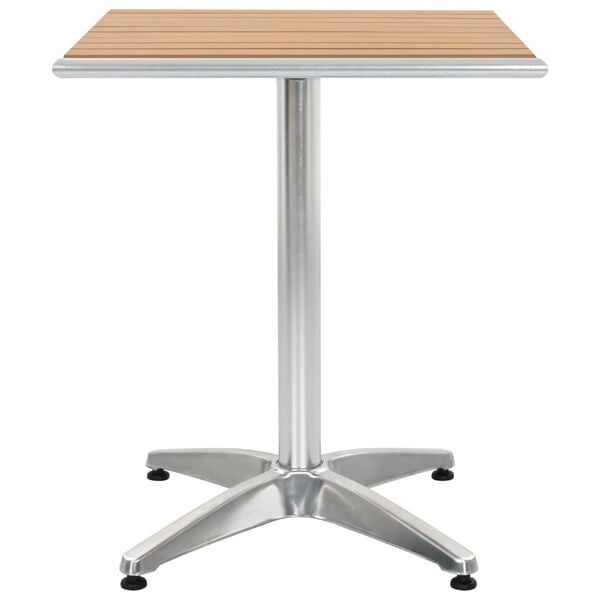 Vidaxl Table de jardin 60x60 cm en aluminium et composite - Jusqu'à -35%