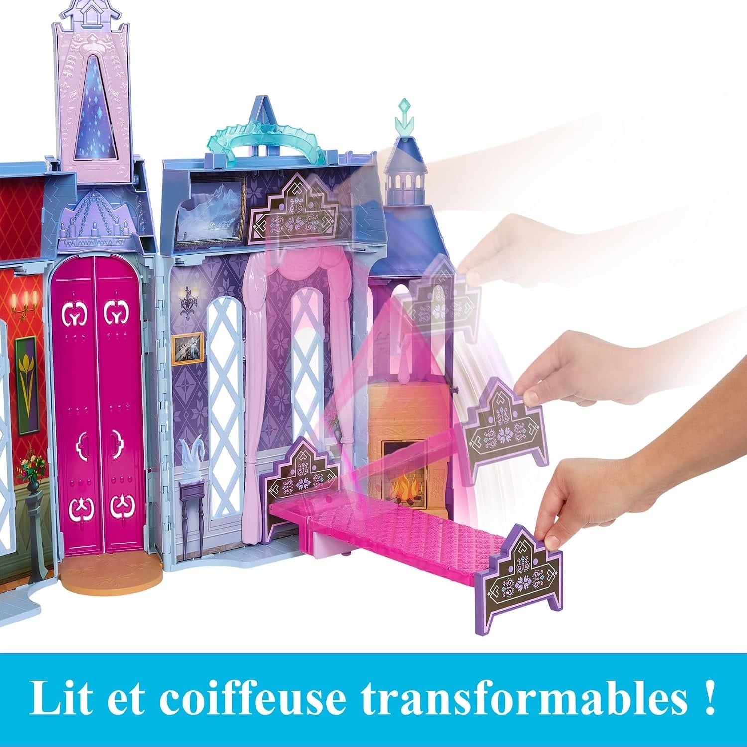 Château de poupée pliable Elsa - 61 cm - Jusqu'à 34% de réduction