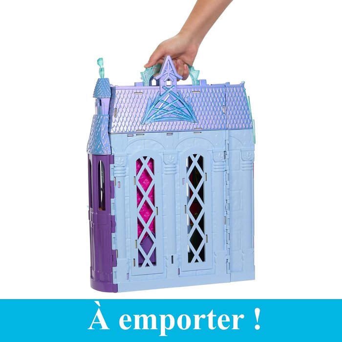 Château de poupée pliable Elsa - 61 cm - Jusqu'à 34% de réduction