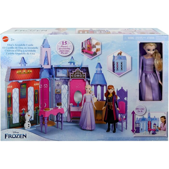 Château de poupée pliable Elsa - 61 cm - Jusqu'à 34% de réduction
