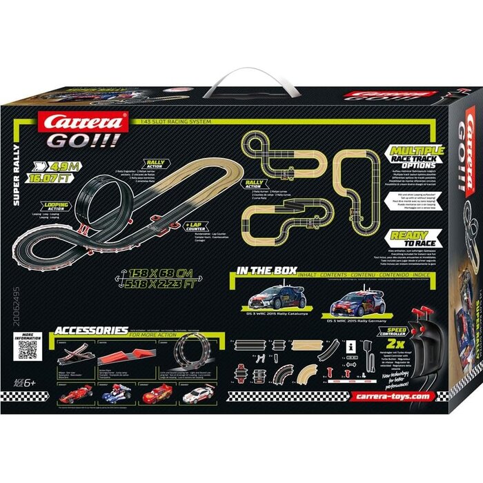 Carrera Circuit de course rallye 4,9m avec looping - Jusqu'à 33% de remise