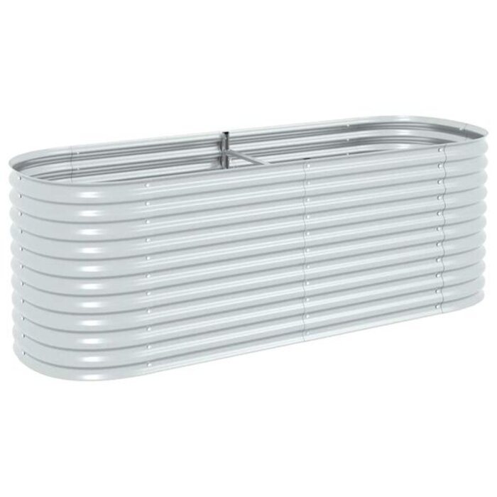 Vidaxl Jardinière surélevée en acier galvanisé 240cm - Jusqu'à -35%