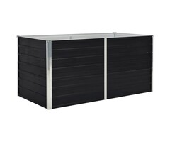 Vidaxl Bac à fleurs surélevé 160x80cm - Acier anthracite - Jusqu'à -39%