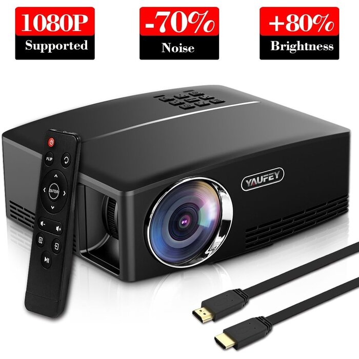 Mini projecteur LED Home Cinéma 2000 lumens - Jusqu'à -34% sur nos modèles