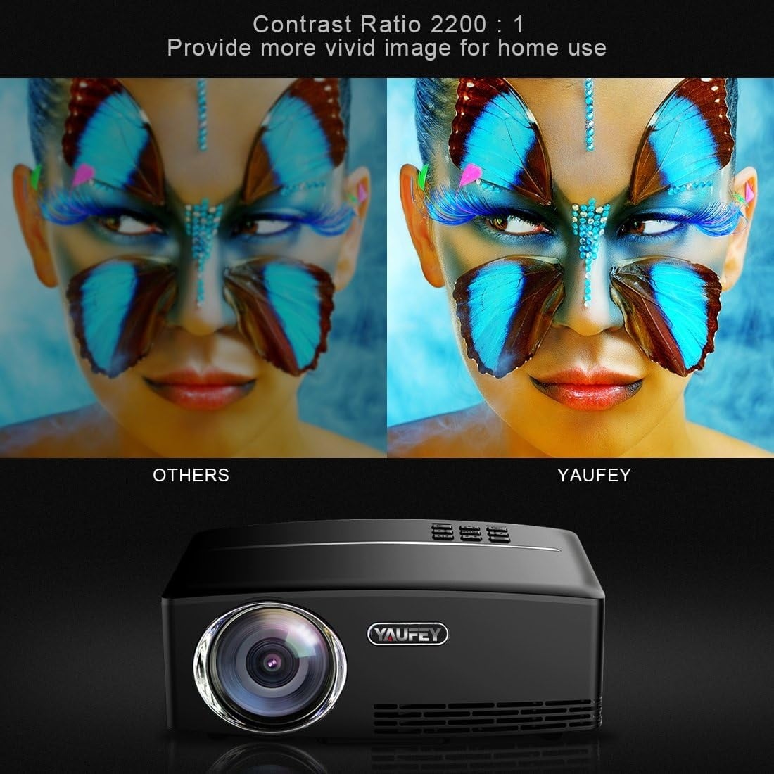 Mini projecteur LED Home Cinéma 2000 lumens - Jusqu'à -34% sur nos modèles