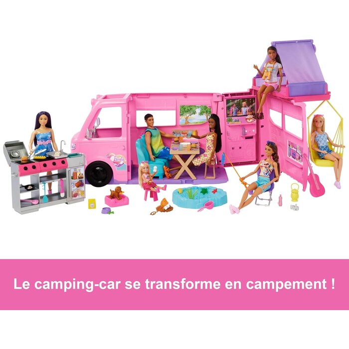 Camping-car modulable pour poupées avec 60 accessoires - Jusqu'à 34% de remise