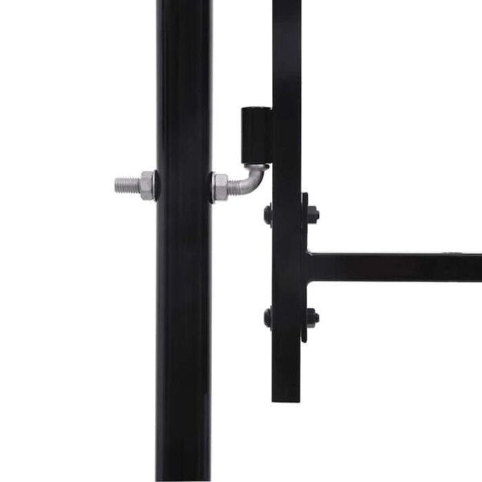 Vidaxl Portail de jardin en acier noir 1,5 x 4 m - Jusqu'à 35% de réduction