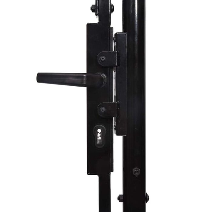 Vidaxl Portail de jardin en acier noir 1,5 x 4 m - Jusqu'à 35% de réduction