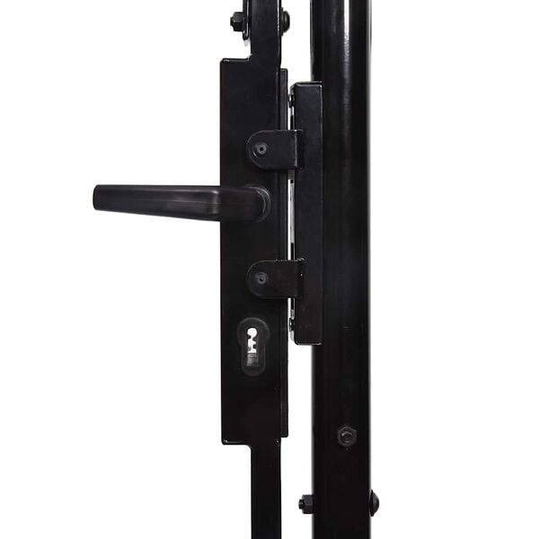 Vidaxl Portail de jardin en acier noir 1,5 x 4 m - Jusqu'à 35% de réduction