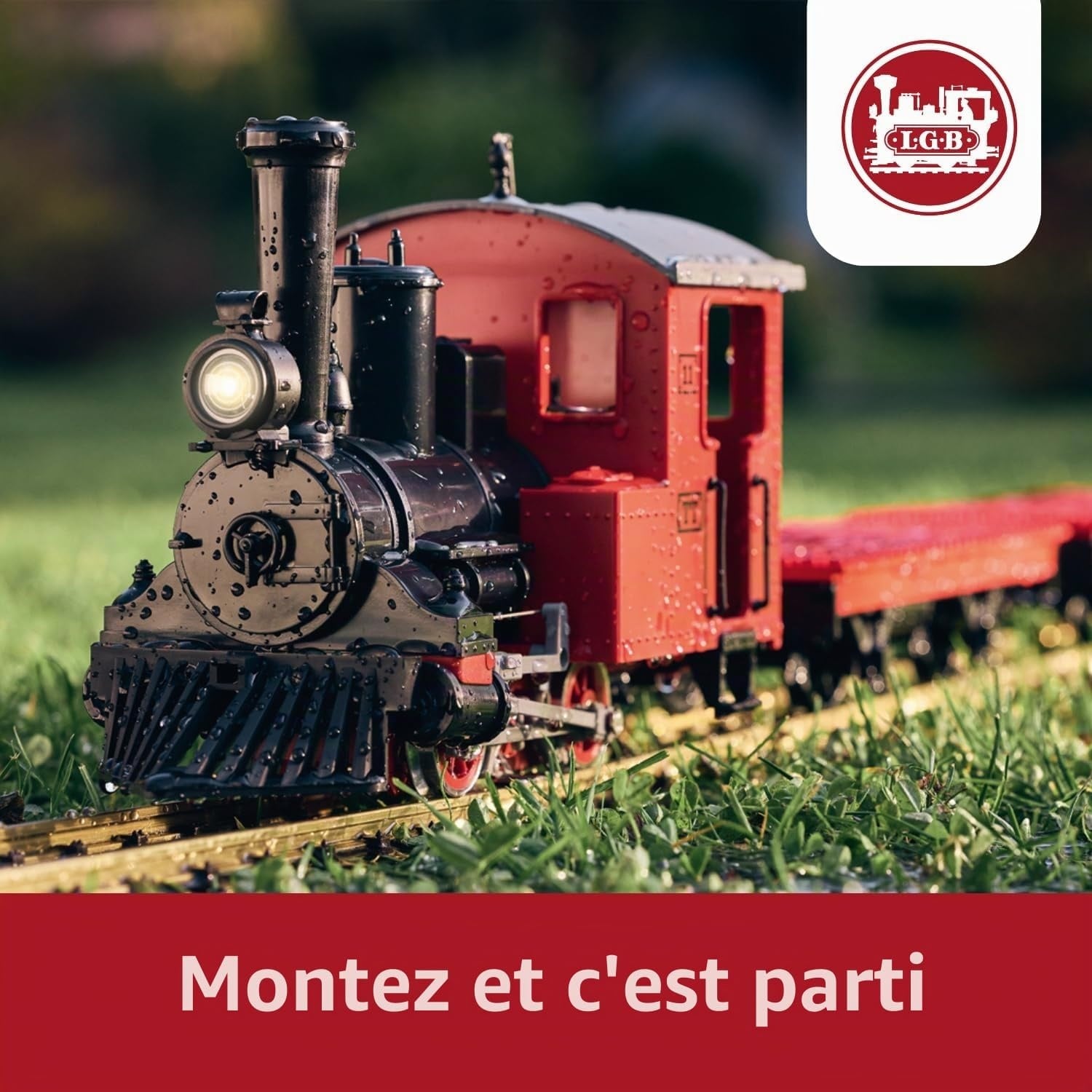 Train miniature de jardin avec blocs de construction - Jusqu'à -35%