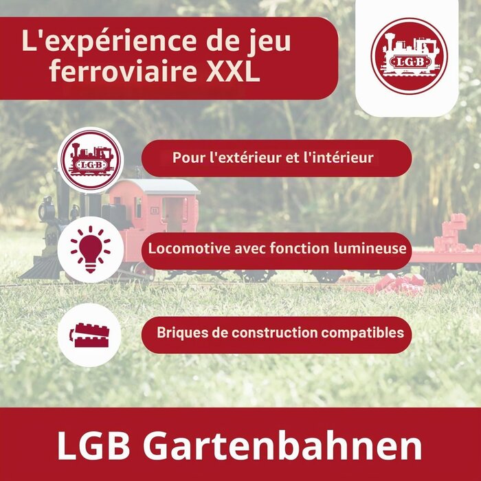 Train miniature de jardin avec blocs de construction - Jusqu'à -35%